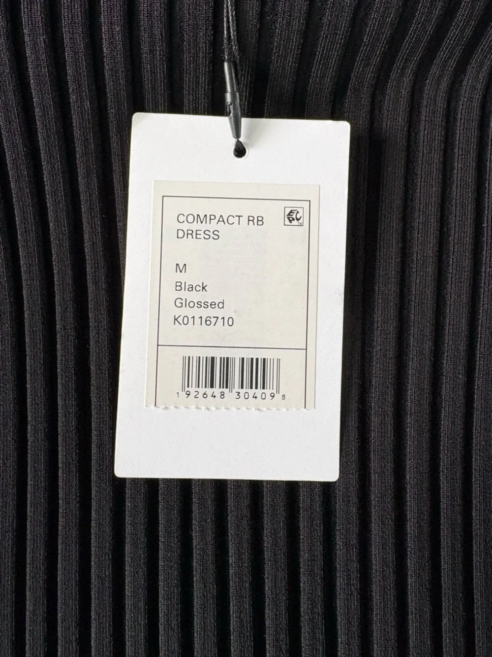 THEORY Compact Ribbed Midi Dress - Picture 10 of 11